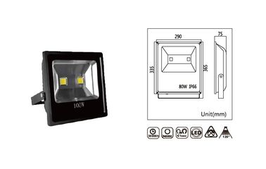 100w Ip65 ενσωμάτωσε την έξοχη φωτεινή υπαίθρια οδηγημένη γωνία ακτίνων προβολέων 120°
